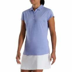 FootJoy Women's Cap Sleeve Tonal Stripe Polo 14 FootJoy Women's Cap Sleeve Tonal Stripe Polo -golf ball Shop footjoy womens cap sleeve tonal stripe polo violet 01 21198.1673899944