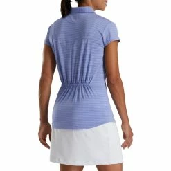 FootJoy Women's Cap Sleeve Tonal Stripe Polo 15 FootJoy Women's Cap Sleeve Tonal Stripe Polo -golf ball Shop footjoy womens cap sleeve tonal stripe polo violet 02 81407.1673907046