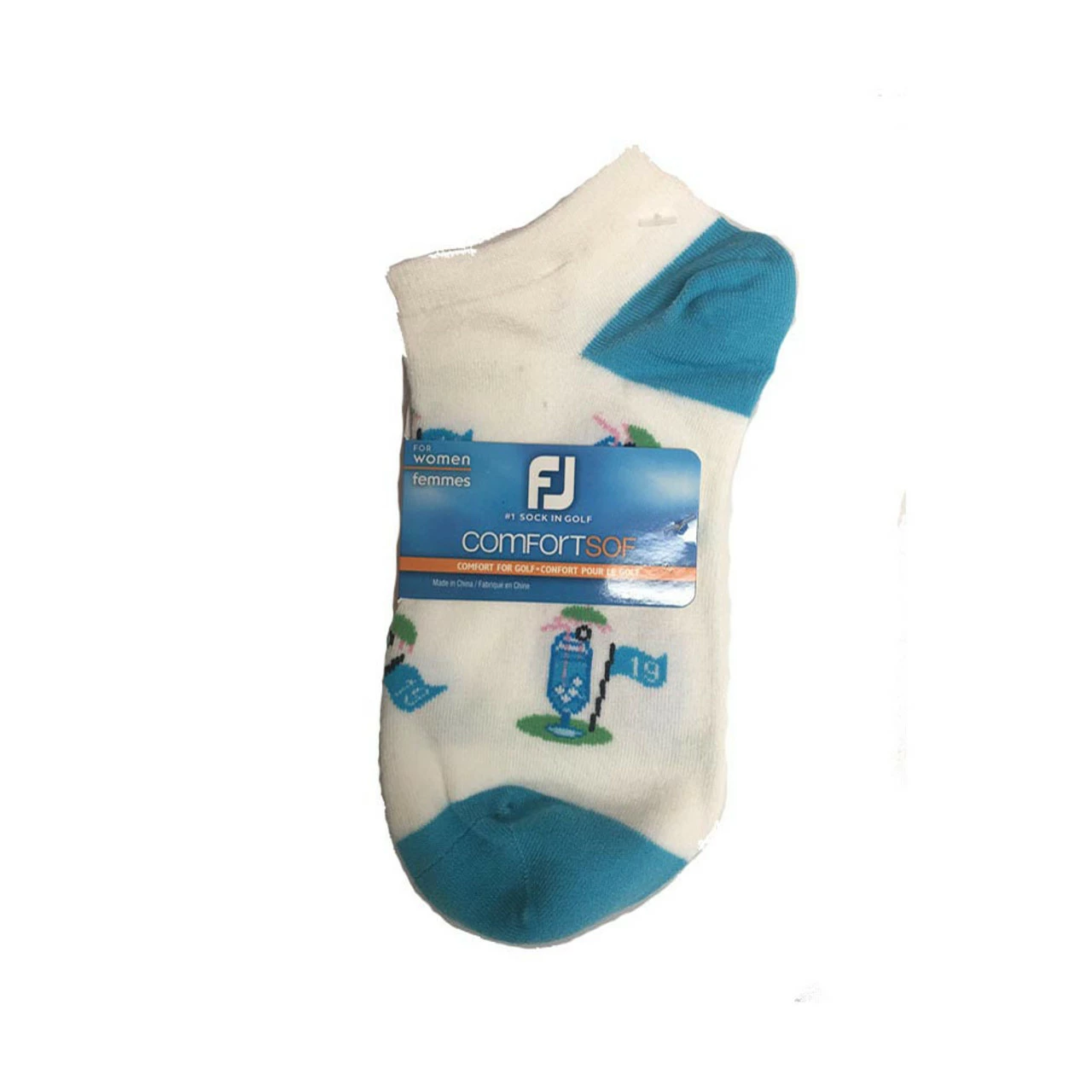 FootJoy Women's ComfortSof Low Cut 19th Hole Print Fashion Sock 3 FootJoy Women's ComfortSof Low Cut 19th Hole Print Fashion Sock