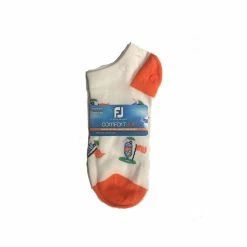 FootJoy Women's ComfortSof Low Cut 19th Hole Print Fashion Sock 10 FootJoy Women's ComfortSof Low Cut 19th Hole Print Fashion Sock -golf ball Shop footjoy womens comfortsof low cut 19th hole print fashion sock orange 01 34759.1671653296
