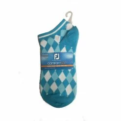 FootJoy Women's ComfortSof Low Cut Argyle Print Fashion Sock