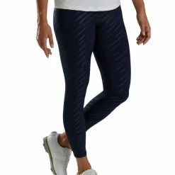 FootJoy Women's Embossed Legging -golf ball Shop footjoy womens embossed legging navy 02 73533.1678206779