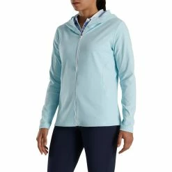 FootJoy Women's Full-Zip Hoodie 28 FootJoy Women's Full-Zip Hoodie -golf ball Shop footjoy womens full zip hoodie sky heather 02 94929.1676583406