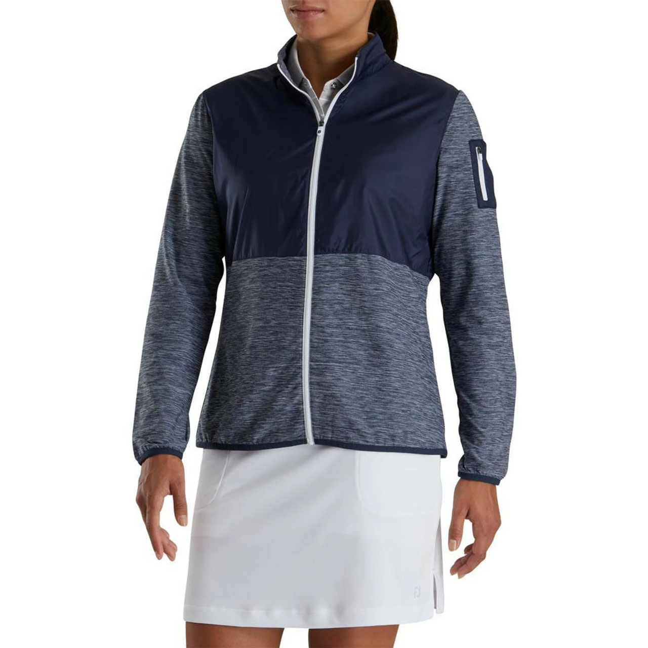 FootJoy Women's Full-Zip Space Dye Mid-Layer 6 FootJoy Women's Full-Zip Space Dye Mid-Layer - Image 4