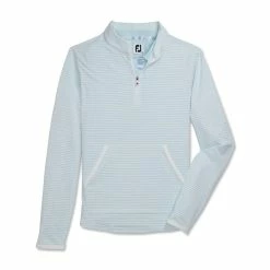 FootJoy Women's Half-Zip Tonal Stripe Mid-Layer -golf ball Shop footjoy womens half zip tonal stripe mid layer sky 01 91148.1676592827