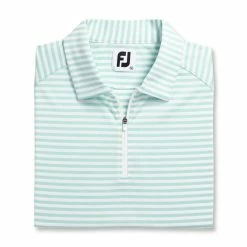 FootJoy Women's Heather Stripe Polo 21 FootJoy Women's Heather Stripe Polo -golf ball Shop footjoy womens heather stripe polo aquamarine 05 94232.1631901194