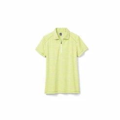 FootJoy Women's Heather Stripe Polo 27 FootJoy Women's Heather Stripe Polo -golf ball Shop footjoy womens heather stripe polo citrus 01 60568.1631901194