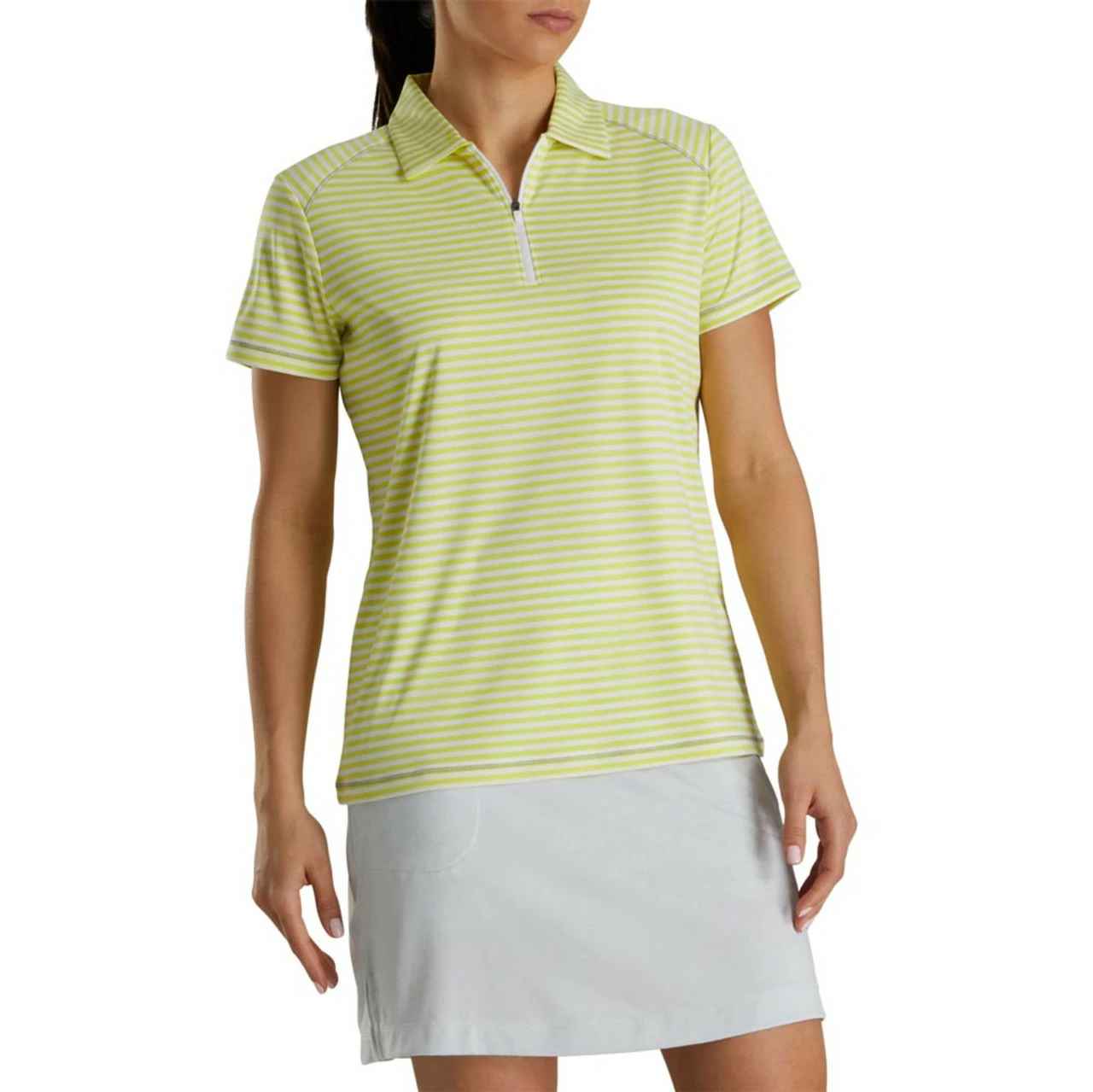 FootJoy Women's Heather Stripe Polo 14 FootJoy Women's Heather Stripe Polo - Image 12