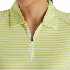 FootJoy Women's Heather Stripe Polo 30 FootJoy Women's Heather Stripe Polo -golf ball Shop footjoy womens heather stripe polo citrus 04 19865.1631901195