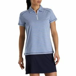 FootJoy Women's Heather Stripe Polo 23 FootJoy Women's Heather Stripe Polo -golf ball Shop footjoy womens heather stripe polo cobalt 02 01128.1631901194
