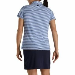 FootJoy Women's Heather Stripe Polo 24 FootJoy Women's Heather Stripe Polo -golf ball Shop footjoy womens heather stripe polo cobalt 03 79249.1631901195