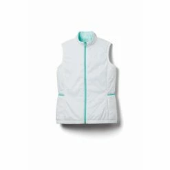 FootJoy Women's Insulated Reversible Vest -golf ball Shop footjoy womens insulated reversible vest white aquamarine 01 43308.1633109904