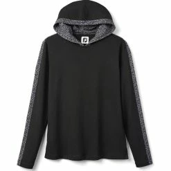 FootJoy Women's Lightweight Mesh Knit Spot Print Trim Hoodie