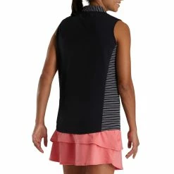 FootJoy Women's Open Placket Sleeveless Polo 20 FootJoy Women's Open Placket Sleeveless Polo -golf ball Shop footjoy womens open placket sleeveless polo black 03 44943.1673285373
