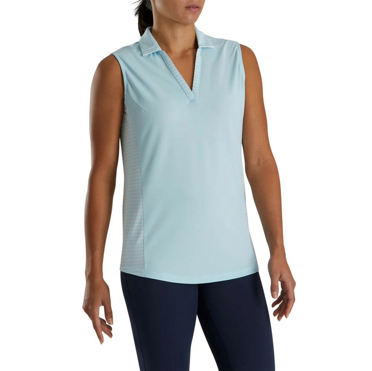 FootJoy Women's Open Placket Sleeveless Polo 8 FootJoy Women's Open Placket Sleeveless Polo - Image 6