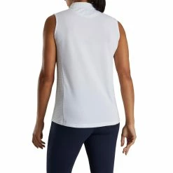 FootJoy Women's Open Placket Sleeveless Polo 28 FootJoy Women's Open Placket Sleeveless Polo -golf ball Shop footjoy womens open placket sleeveless polo white 03 92749.1673285373