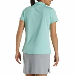 FootJoy Women's Open Placket Space Dye Polo 29 FootJoy Women's Open Placket Space Dye Polo -golf ball Shop footjoy womens open placket space dye polo aquamarine white 03 77705.1631902166