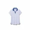 FootJoy Women's Open Placket Space Dye Polo 1 FootJoy Women's Open Placket Space Dye Polo -golf ball Shop footjoy womens open placket space dye polo white cobalt 01 63911.1631902166