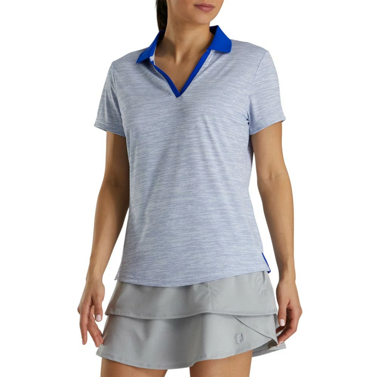 FootJoy Women's Open Placket Space Dye Polo 4 FootJoy Women's Open Placket Space Dye Polo - Image 2
