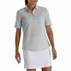 FootJoy Women's Pique Pinstripe Half Sleeve Polo 2 FootJoy Women's Pique Pinstripe Half Sleeve Polo -golf ball Shop footjoy womens pique pinstripe half sleeve polo light grey heather 01 31206.1673899448