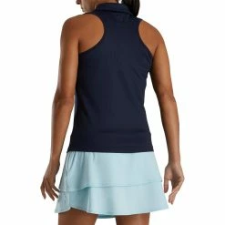 FootJoy Women's Ribbed Sleeveless Polo 22 FootJoy Women's Ribbed Sleeveless Polo -golf ball Shop footjoy womens ribbed sleeveless polo navy 03 59938.1676582853