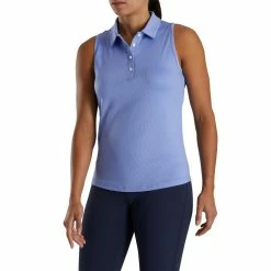 FootJoy Women's Ribbed Sleeveless Polo 28 FootJoy Women's Ribbed Sleeveless Polo -golf ball Shop footjoy womens ribbed sleeveless polo violet 02 33470.1676584249