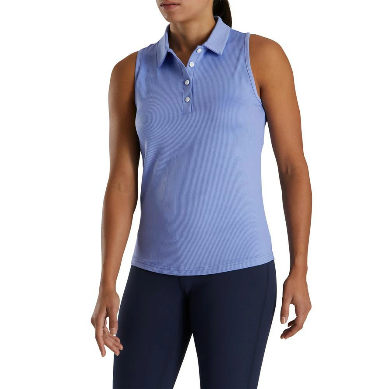 FootJoy Women's Ribbed Sleeveless Polo 13 FootJoy Women's Ribbed Sleeveless Polo - Image 11
