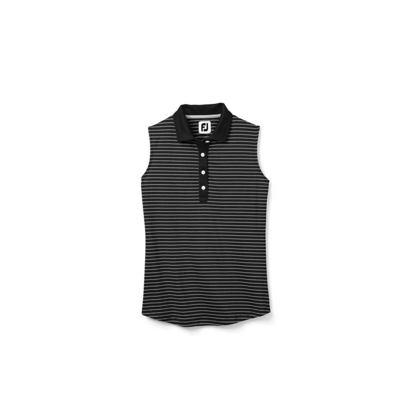 FootJoy Women's Sleeveless Pinstripe Polo 8 FootJoy Women's Sleeveless Pinstripe Polo - Image 6