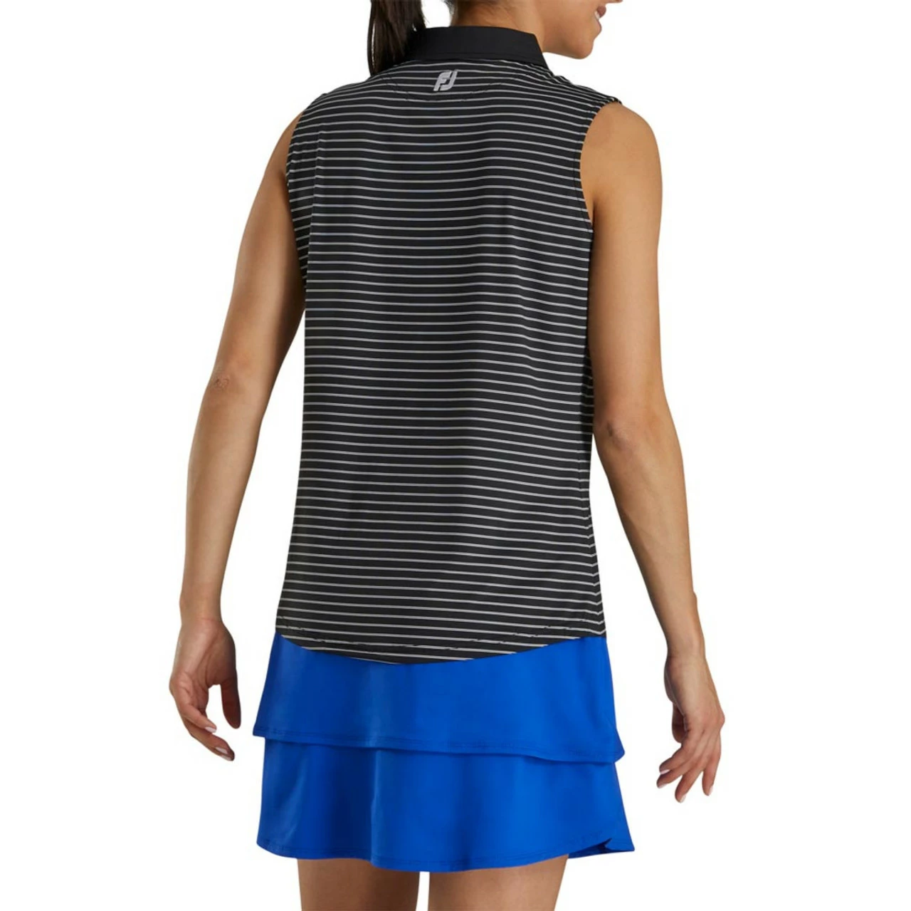 FootJoy Women's Sleeveless Pinstripe Polo 10 FootJoy Women's Sleeveless Pinstripe Polo - Image 8
