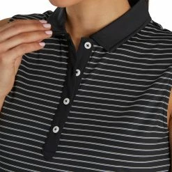 FootJoy Women's Sleeveless Pinstripe Polo 25 FootJoy Women's Sleeveless Pinstripe Polo -golf ball Shop footjoy womens sleeveless pinstripe polo black 04 66089.1633122943