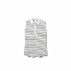 FootJoy Women's Sleeveless Pinstripe Polo 27 FootJoy Women's Sleeveless Pinstripe Polo -golf ball Shop footjoy womens sleeveless pinstripe polo white 01 46442.1633122943