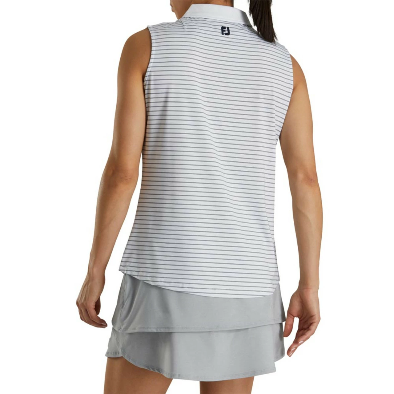 FootJoy Women's Sleeveless Pinstripe Polo 15 FootJoy Women's Sleeveless Pinstripe Polo - Image 13