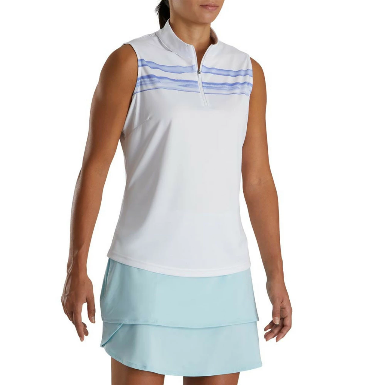 FootJoy Women's Watercolor Block Sleeveless Polo 13 FootJoy Women's Watercolor Block Sleeveless Polo - Image 11