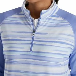 FootJoy Women's Watercolor Half-Zip Mid-Layer -golf ball Shop footjoy womens watercolor half zip mid layer violet 04 60760.1676592277