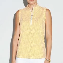 GGBLUE Tess Sleeveless Polo -golf ball Shop ggblue tess sleeveless polo gatsby 01 76243.1676581364