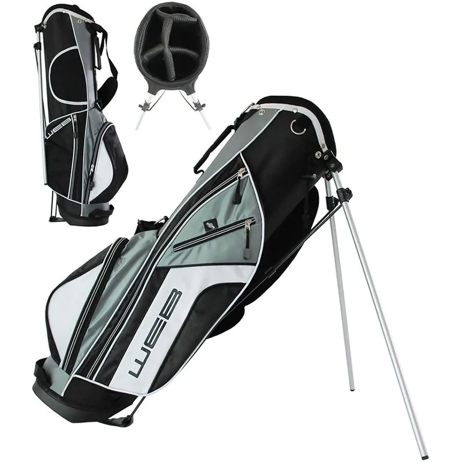 Go Golf Go Junior Stand Bag 66cm - Black/Grey 3 Go Golf Go Junior Stand Bag 66cm - Black/Grey