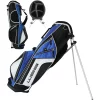 Go Golf Go Junior Stand Bag 76cm - Black/Royal -golf ball Shop go junior stand bag 66cms black royal 1