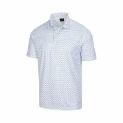 Greg Norman ML75 Microlux Iron Print Polo 12 Greg Norman ML75 Microlux Iron Print Polo -golf ball Shop greg norman ml75 microlux iron print polo white 01 86557.1644349993