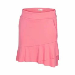 Greg Norman Women's Crossover Flounce Pull-On Skort -golf ball Shop greg norman womens crossover flounce pull on skort coral guava 01 45117.1644351740