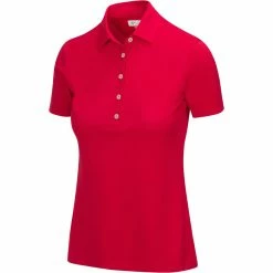 Greg Norman Women's Freedom Micro Pique Short Sleeve Polo -golf ball Shop greg norman womens freedom micro pique short sleeve polo british red 01 09184.1659043413