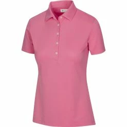 Greg Norman Women's Freedom Micro Pique Short Sleeve Polo -golf ball Shop greg norman womens freedom micro pique short sleeve polo coral guava 01 03959.1659043413
