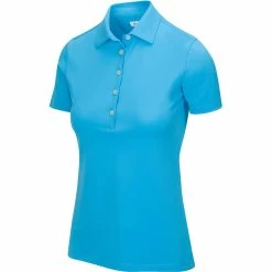 Greg Norman Women's Freedom Micro Pique Short Sleeve Polo -golf ball Shop greg norman womens freedom micro pique short sleeve polo riviera blue 01 81686.1659043413
