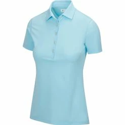 Greg Norman Women's Freedom Micro Pique Short Sleeve Polo -golf ball Shop greg norman womens freedom micro pique short sleeve polo seaside blue 01 10930.1659043412