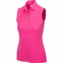 Greg Norman Women's Freedom Micro Pique Sleeveless Polo -golf ball Shop greg norman womens freedom micro pique sleeveless polo paradise 01 69920.1659043420