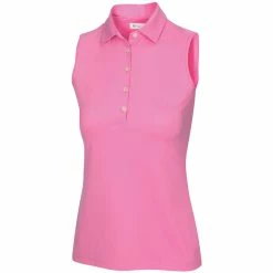 Greg Norman Women's Freedom Micro Pique Sleeveless Polo -golf ball Shop greg norman womens freedom micro pique sleeveless polo primrose 01 21996.1659043420