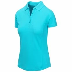 Greg Norman Women's Short Sleeve Protek Micro Pique Polo -golf ball Shop greg norman womens short sleeve protek micro pique polo aqua 01 93894.1633463944