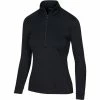 Greg Norman Women's Utility 1/2 Zip Mock -golf ball Shop greg norman womens utility 1 2 zip mock black heather 01 08019.1671482587