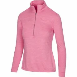 Greg Norman Women's Utility 1/2 Zip Mock 16 Greg Norman Women's Utility 1/2 Zip Mock -golf ball Shop greg norman womens utility 1 2 zip mock coral guava heather 01 25531.1671482564