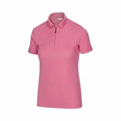 Greg Norman Women's Zip Polo -golf ball Shop greg norman womens zip polo coral guava 01 03355.1644418951