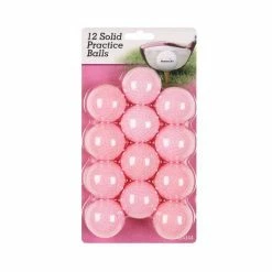 Intech Golf Hollow, Dimpled Practice Balls (12-Pack, Pink)
